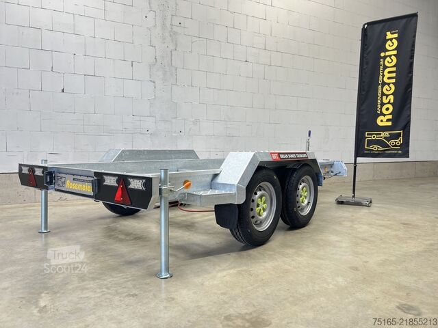 Mašinų transportavimo priekabos ir ekskavatorių priekabos Brian James Chassis Plant Generator Maschinentransporter