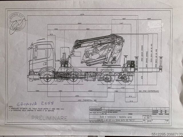 Lkw-montierter Kran SCANIA EFFER SCANIA N343 EFFER 2055/8S