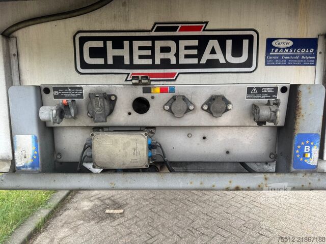 Gekoeld/bevroren transport Chereau 3-Asser / Carrier 1300 / Lift Axle / BPW / Belg...