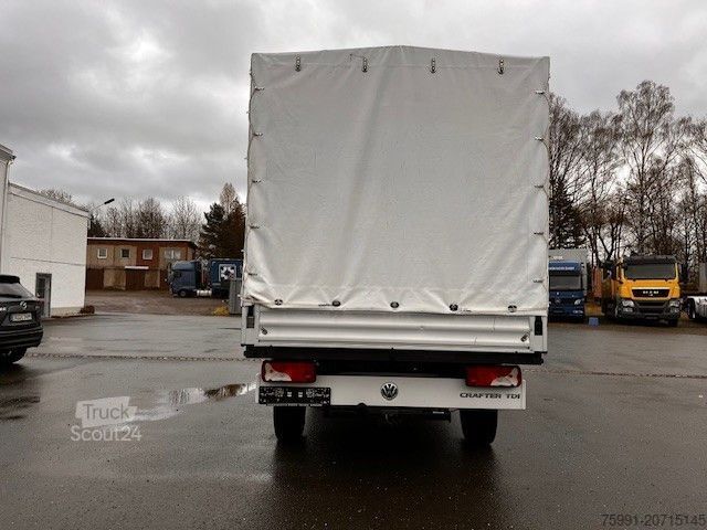 Samochód dostawczy z plandeką VOLKSWAGEN Crafter Pritsche 35 mittel L2