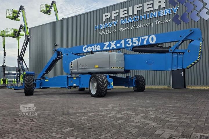 Artikulisan teleskopski bum lift Genie ZX135/70 Diesel, 4x4x4 Drive, 43m Lifting Height,