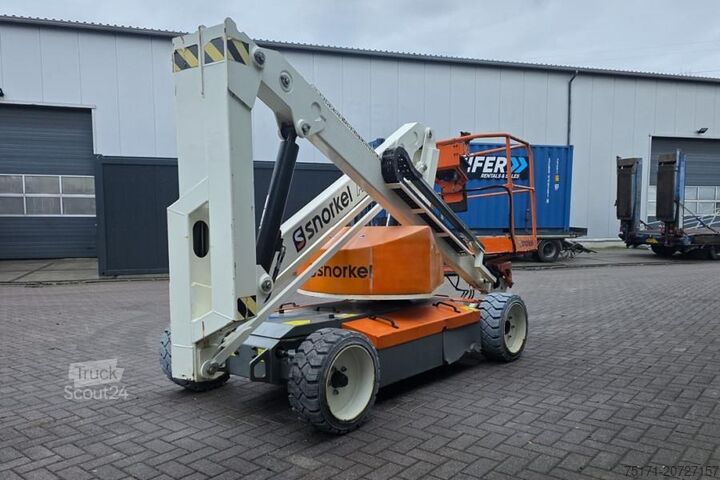Artikulisan teleskopski bum lift Snorkel A38E As-Is, Electric, 13.5m Working Height, 6.1m R