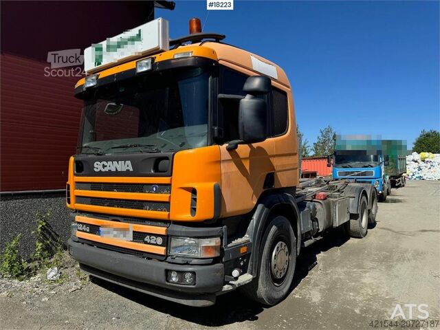 System för krokarm Scania 124G hook truck w/ Palift hook with articulation S