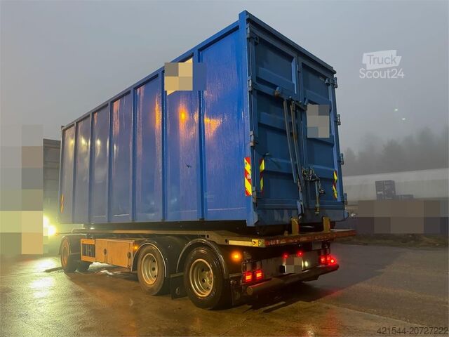 Gantry armsystem Istrail hook trailer with tipper