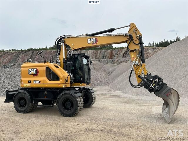 Kāpurķēžu ekskavators CAT M315 wheel digger w/ tilt and bucket