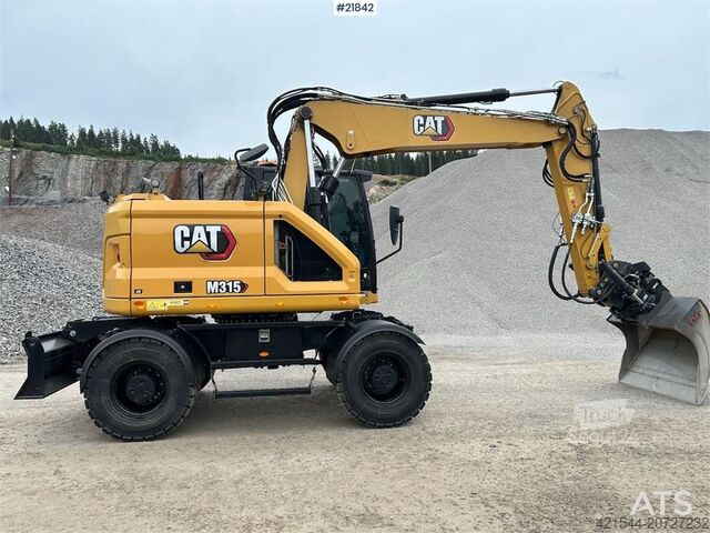 Kāpurķēžu ekskavators CAT M315 wheel digger w/ tilt and bucket
