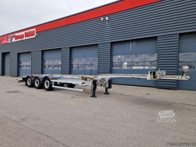 Semi-remorque pour matériaux longs Asca PORTE CONTAINERS MULTIPOSITION