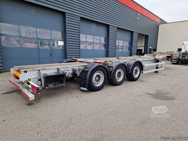 Semi-remorque pour matériaux longs Asca PORTE CONTAINERS MULTIPOSITION