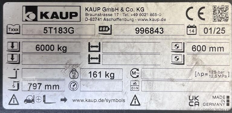 Vorkheftruck KAUP 5T183G