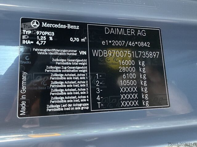 Autolaadkraan Mercedes-Benz Atego 1524 Palfinger 12002 bis 19 Meter