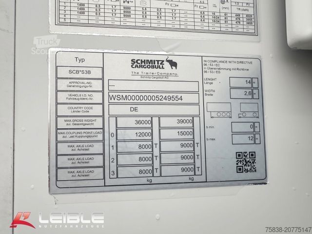 Semirimorchio frigorifero SCHMITZ CARGOBULL SKO 24/L*Bi-Temp*Trennwand*Blumen*Liftachse