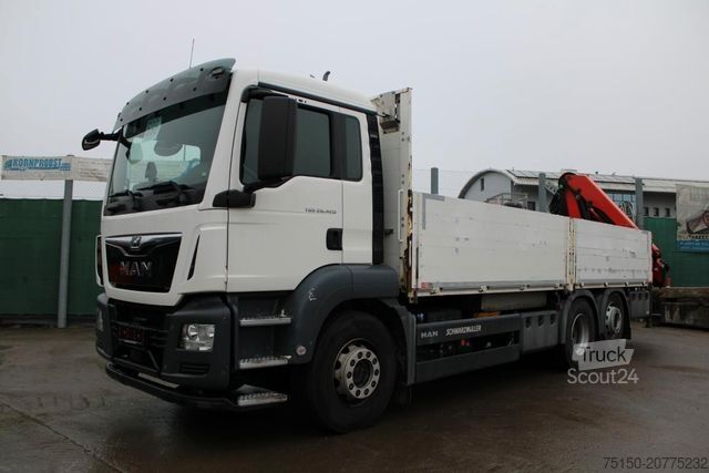 Gru montata su autocarro MAN 26.420 6x2 KRAN PALFINGER PK18502 FUNK Nr: 696