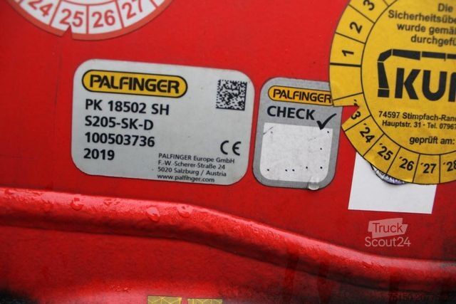 Gru montata su autocarro MAN 26.420 6x2 KRAN PALFINGER PK18502 FUNK Nr: 696