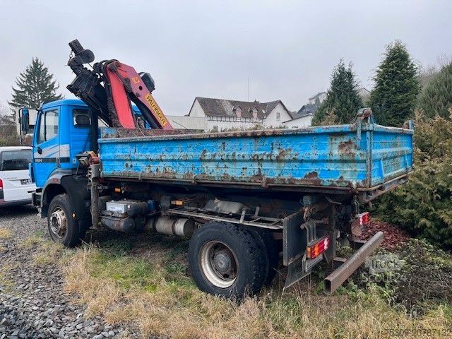 Camion basculante trilateral MERCEDES-BENZ 1824 AK 4x4 mit PK 13000 mit Seilwinde-223000km