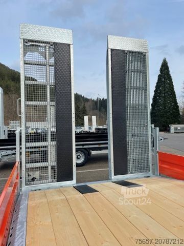 Alçak şasi römork MÜLLER-MITTELTAL 14,4 to. Tand.- Tiefl., breite Rapme, Gummi