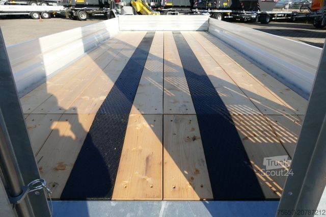 Remolque de plataforma baja MÜLLER-MITTELTAL 14,4 to. Tand.- Tiefl., breite Rampe, Gummi