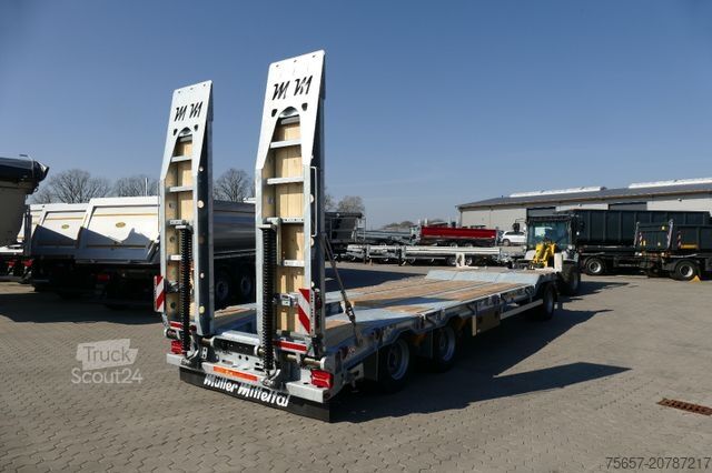 Tieflader Anhänger MÜLLER-MITTELTAL T3 Profi 30,0 Neu, Baggerstiel, Federrampe