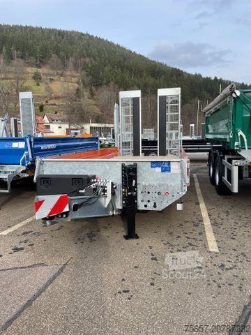 Alçak şasi römork MÜLLER-MITTELTAL 14,4 to. Tand.- Tiefl., breite Rapme, Gummi