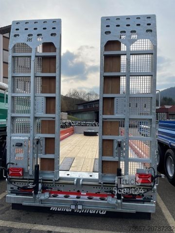 Alçak şasi römork MÜLLER-MITTELTAL 14,4 to. Tand.- Tiefl., breite Rapme, Gummi