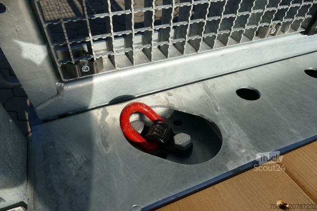 Remolque de plataforma baja MÜLLER-MITTELTAL 14,4 to. Tand.- Tiefl., breite Rampe, Gummi