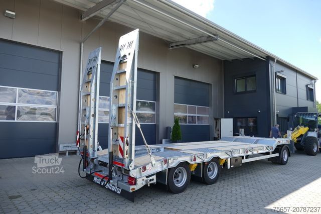 Alçak şasi römork MÜLLER-MITTELTAL T3 Profi 30,0 Neu, Baggerstiel, voll hydr. Rampe