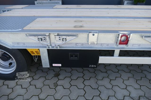 Alçak şasi römork MÜLLER-MITTELTAL T3 Profi 30,0 Neu, Baggerstiel, voll hydr. Rampe