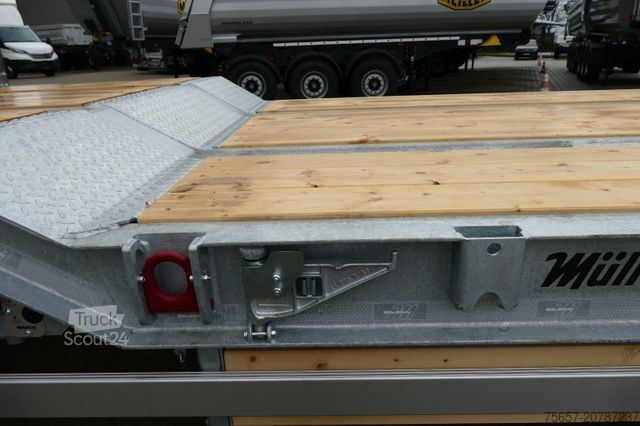 Remolque de plataforma baja MÜLLER-MITTELTAL T3 Profi 30,0 Neu, Baggerstiel, voll hydr. Rampe