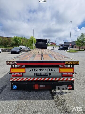 Alim priekaba tiesus puspriekabis su konteinerių užraktais, securi Alim Trailer Straight Semi with container locks, securi