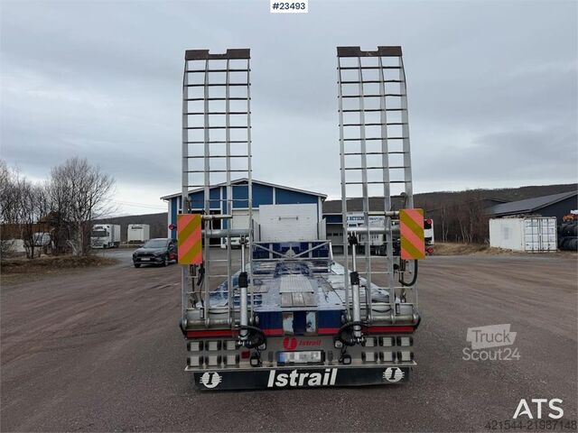 Matala kuormaaja Istrail 3 axle machine trailer w/ 2 sets of tires, boom, t