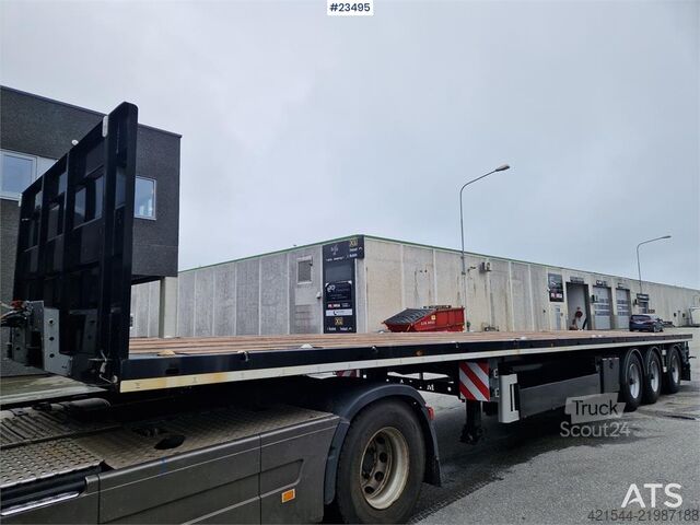 Alim piekabe taisna puspiekabe ar konteineru slēdzenēm, securi Alim Trailer Straight Semi with container locks, securi