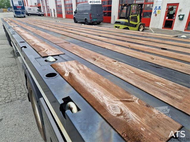 Alim piekabe taisna puspiekabe ar konteineru slēdzenēm, securi Alim Trailer Straight Semi with container locks, securi