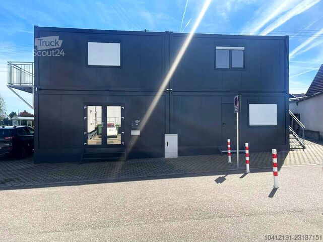 Instalación de contenedores compuesta por 8 contenedores de oficina, 144 m², de dos pisos  