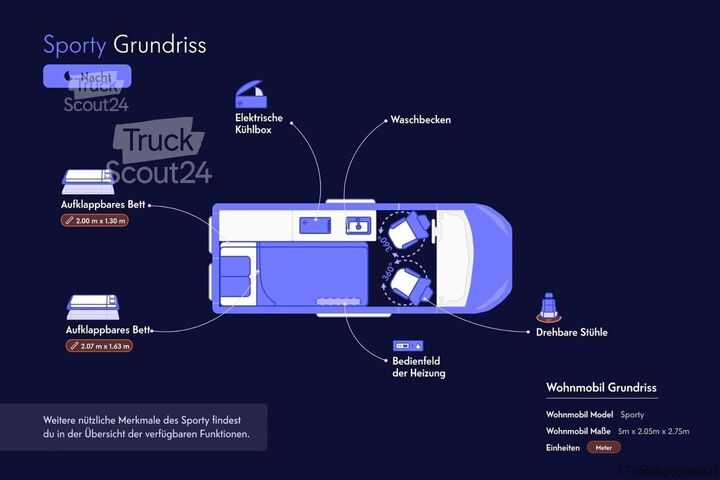 Caravan/camper Fiat Talento Campervan 2 Schlafplätze | Küche | Reisefertig