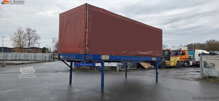 Priekaba Kögel Wechselbrücke EN 74 9 Stck. identisch vorhanden Edscha Verdeck | 7,45 m lang