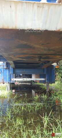 Trasporto di container Fruehauf Oplegger container+ 1000 lames steel