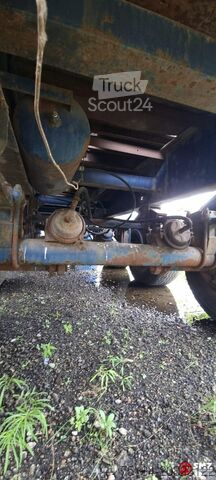 Trasporto di container Fruehauf Oplegger container+ 1000 lames steel