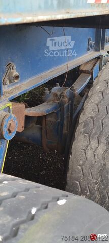 Trasporto di container Fruehauf Oplegger container+ 1000 lames steel