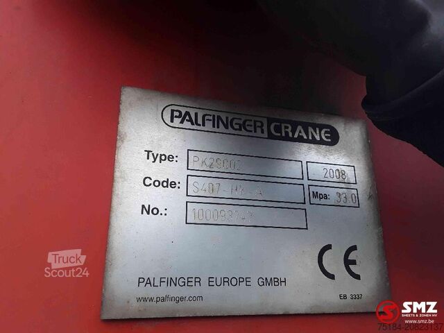 Zona de carga descubierta Volvo FM 380 palfinger pk 29002-6