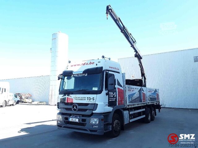 Zona de carga descubierta Mercedes Actros 2636 Hiab 123 B 2+remote