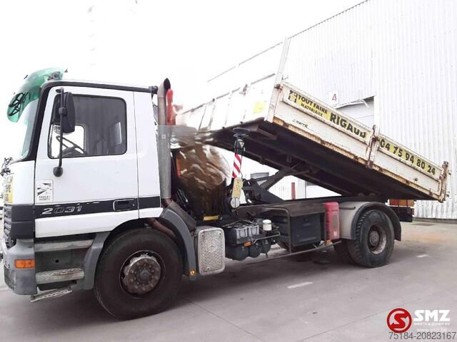 Camião basculante com grua Mercedes Actros 2031 fassi F135 Ac 2023!