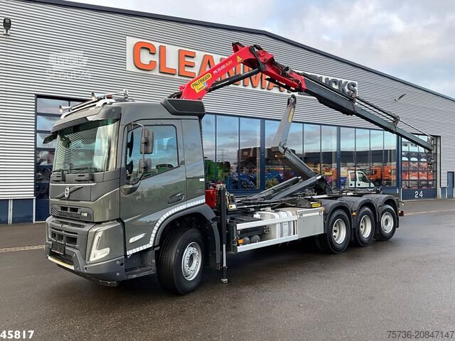 Crane truck Volvo FMX 460 8x4 Palfinger 19 Tonmeter laadkraan Jus...