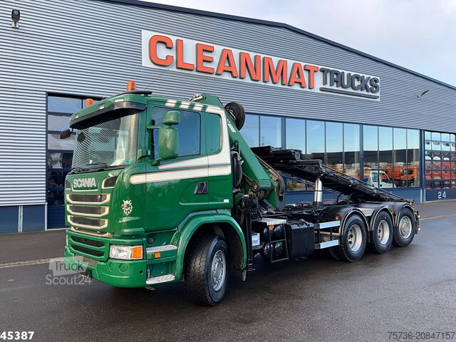 Kabelsysteem Scania G 490 8x4 Euro 6 Hiab 24 Tonmeter laadkraan