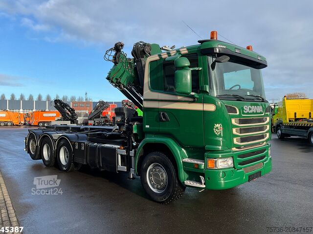 Kabelsysteem Scania G 490 8x4 Euro 6 Hiab 24 Tonmeter laadkraan