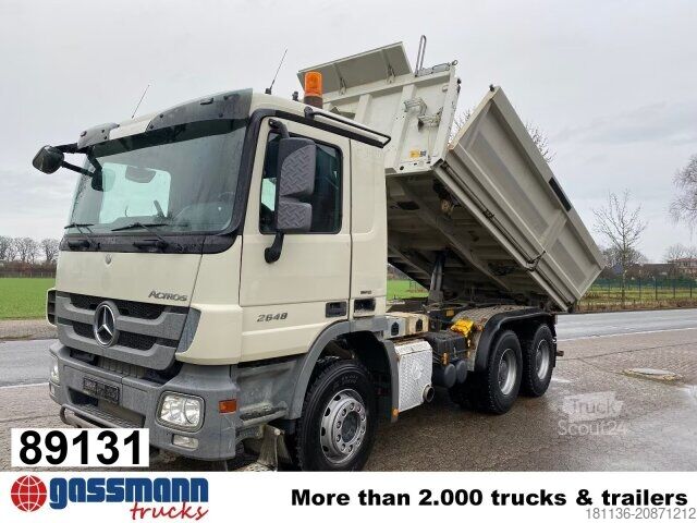 Kipper LKW Mercedes-Benz Actros 2648 K 6x4, Retarder, Bordmatik