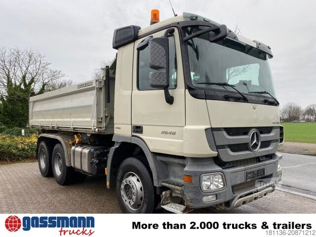 Kipper LKW Mercedes-Benz Actros 2648 K 6x4, Retarder, Bordmatik