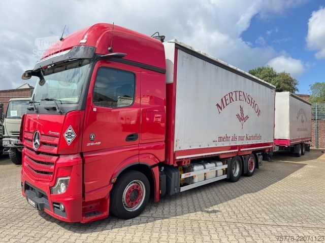 Tovorno vozilo s ravno platformo in ponjavo MERCEDES-BENZ 2548 Actros 5 L 6x2 Lowliner BDF