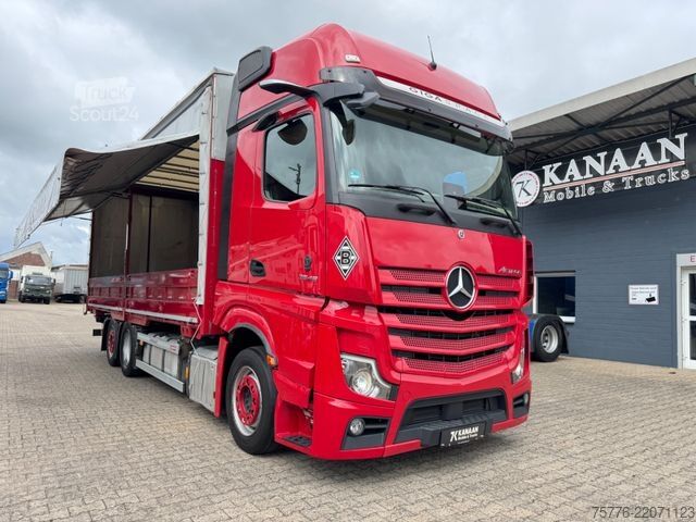 Tovorno vozilo s ravno platformo in ponjavo MERCEDES-BENZ 2548 Actros 5 L 6x2 Lowliner BDF