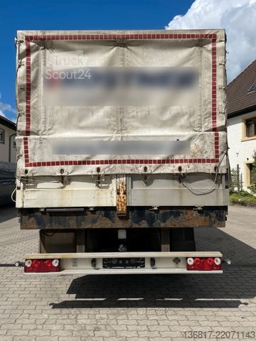 Auflieger mit Pritsche & Plane  Fellechner SC31-L39 Stahltra Lenkachse x2 Edscha