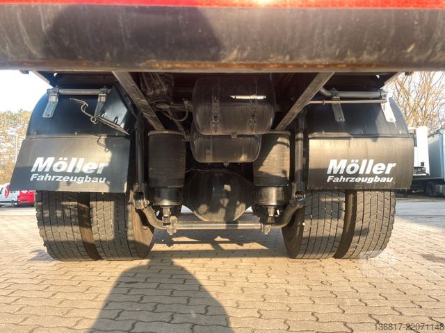 Düz kasa kamyon MAN TGM18.320 4x2BL Pritsche Kran HIAB X-HIDUO138 B2