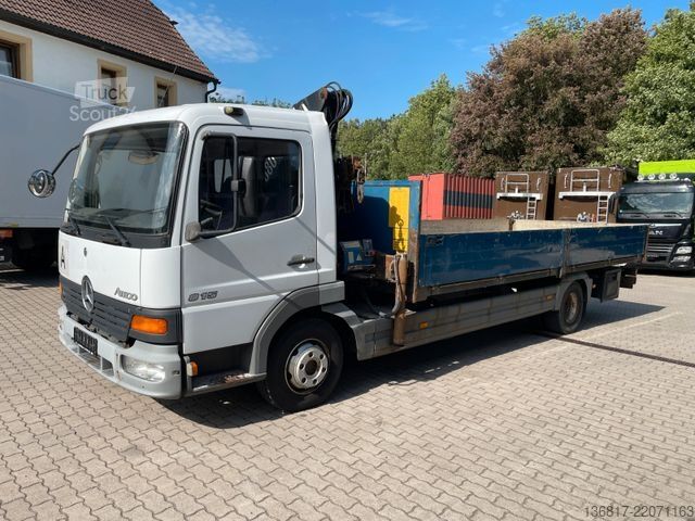 Pick-up dodávka MERCEDES-BENZ Atego 815 4x2 BB Pritsche HMF 683 K3 Kran